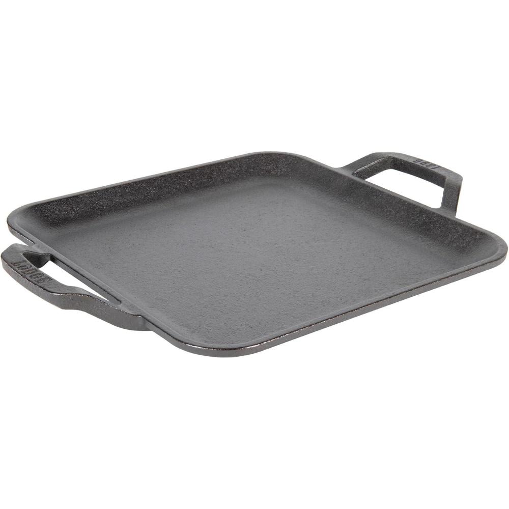 imageLodge 11 Cast Iron Square Griddle  Chef Collection  For Indoor amp Outdoor Cooking  Superior Heat Retention  Durable Cast Iron  Seasoned Kitchen Griddle