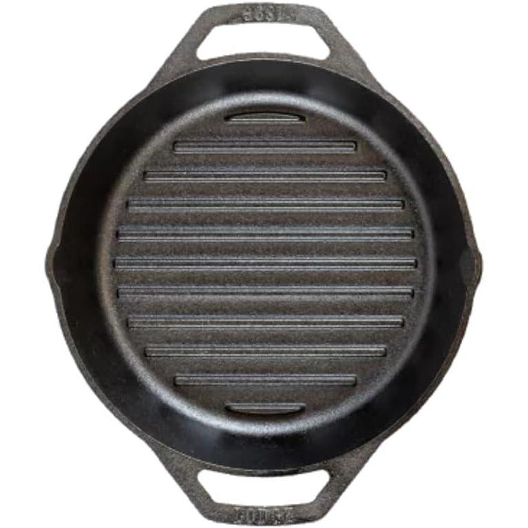 imageLodge 12 Cast Iron Dual Handle Grill Pan Black12 Inch