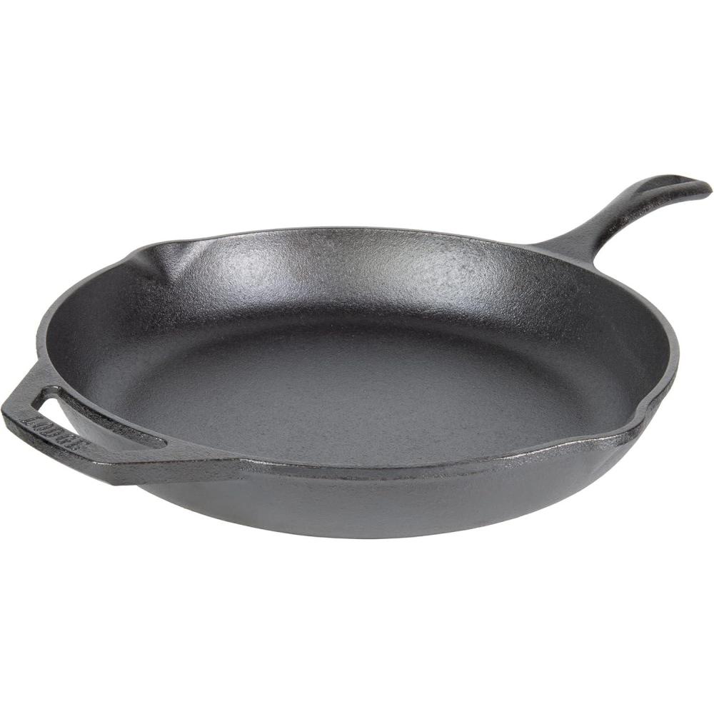 imageLodge 12 Cast Iron Skillet  Chef Collection  Perfect Sear  Ergonomic Handles  Superior Heat Retention  Cast Iron Cookware amp Skillet12 Pack of 1