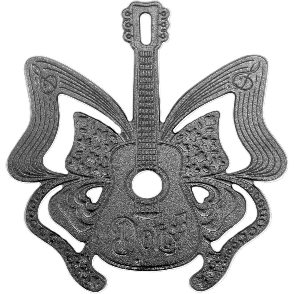 imageLodge 8 Inch Dolly Parton Cast Iron Trivet  Dishwasher Safe Trivet Designed for Universal Use  Reusable Heat Protection up to 525  Butterfly