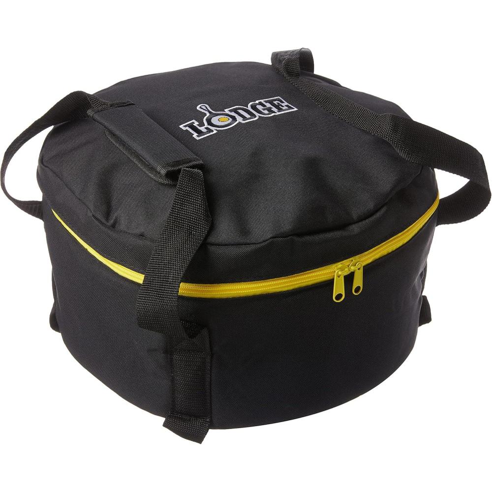imageLodge Black Camp Dutch Oven Tote Bag  Durable Camp Dutch Oven Bag with Handles  12 Inch