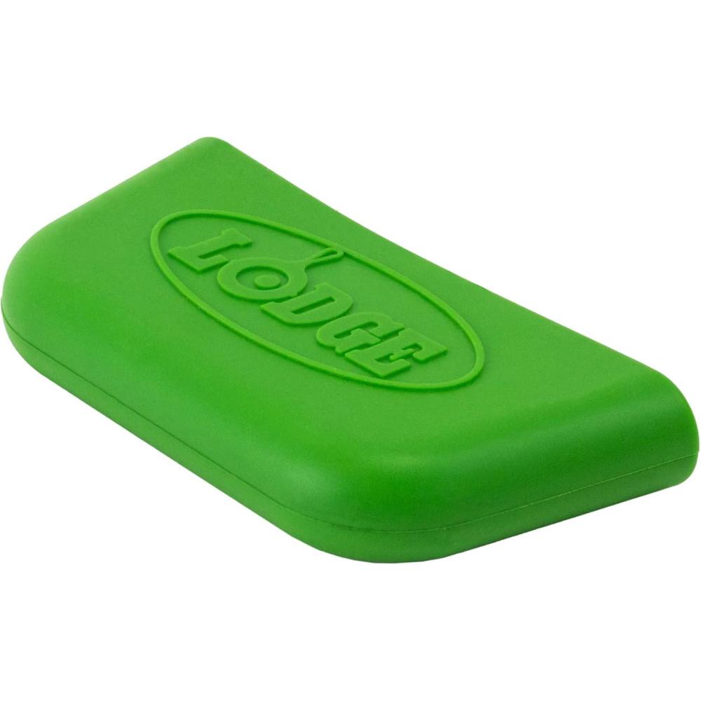imageLodge Bold Silicone Assist Handle Holder  Dishwasher Safe Hot Handle Holder Upgraded Design for Lodge Bold Products Only  Heat Protection Up to 450  Fiery OrangeFresh Green