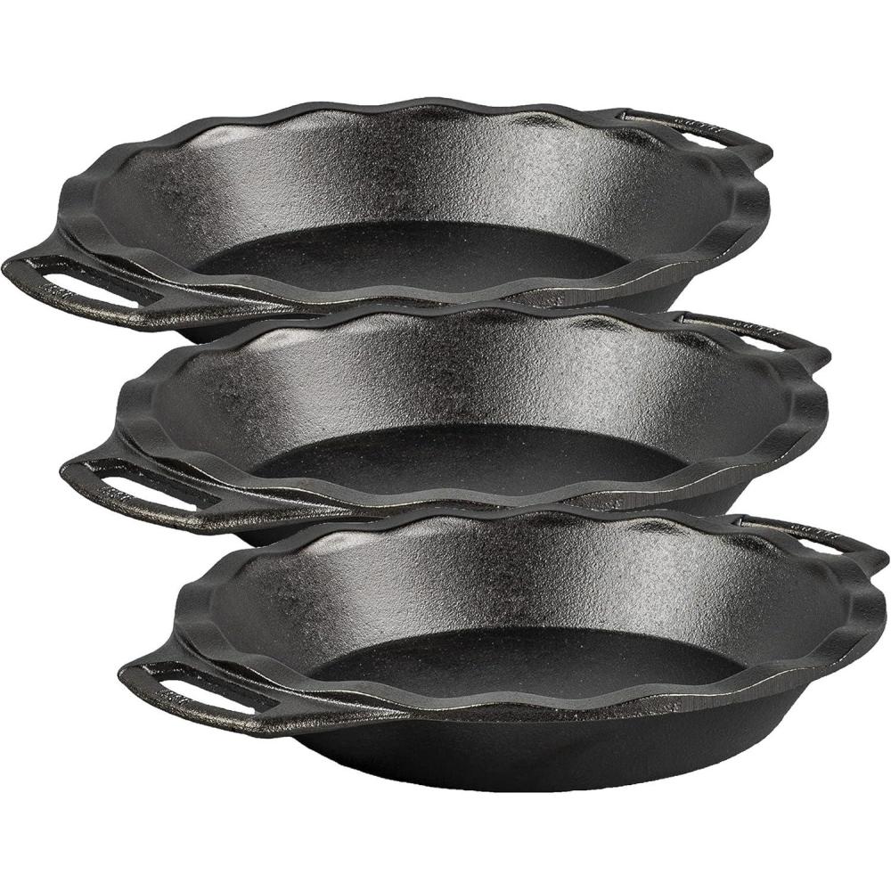 imageLodge Cast Iron 9 Inch Pie Pan9 Inch Pack of 3