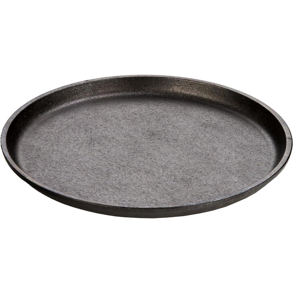 imageLodge Cast Iron 925 Round Handless Serving Griddle Black