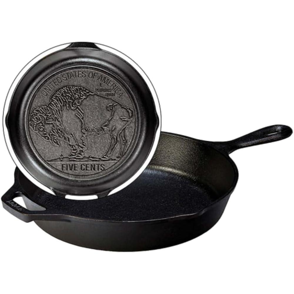 imageLodge Cast Iron Buffalo Nickel Skillet 1025 Inch