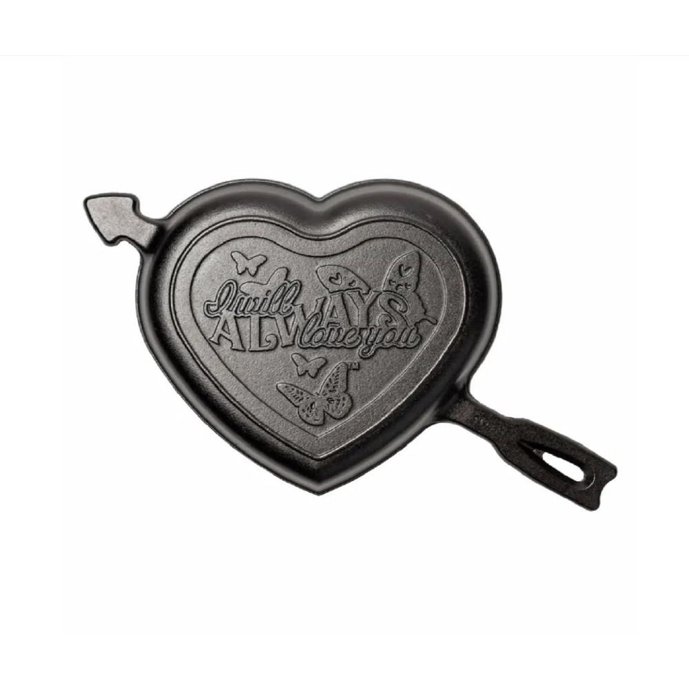 imageLodge Dolly Parton I Will Always Love You Heart Cast Iron Skillet  Special Edition Made in USA Naturally Seasoned Oven Safe Grill amp Campfire Ready