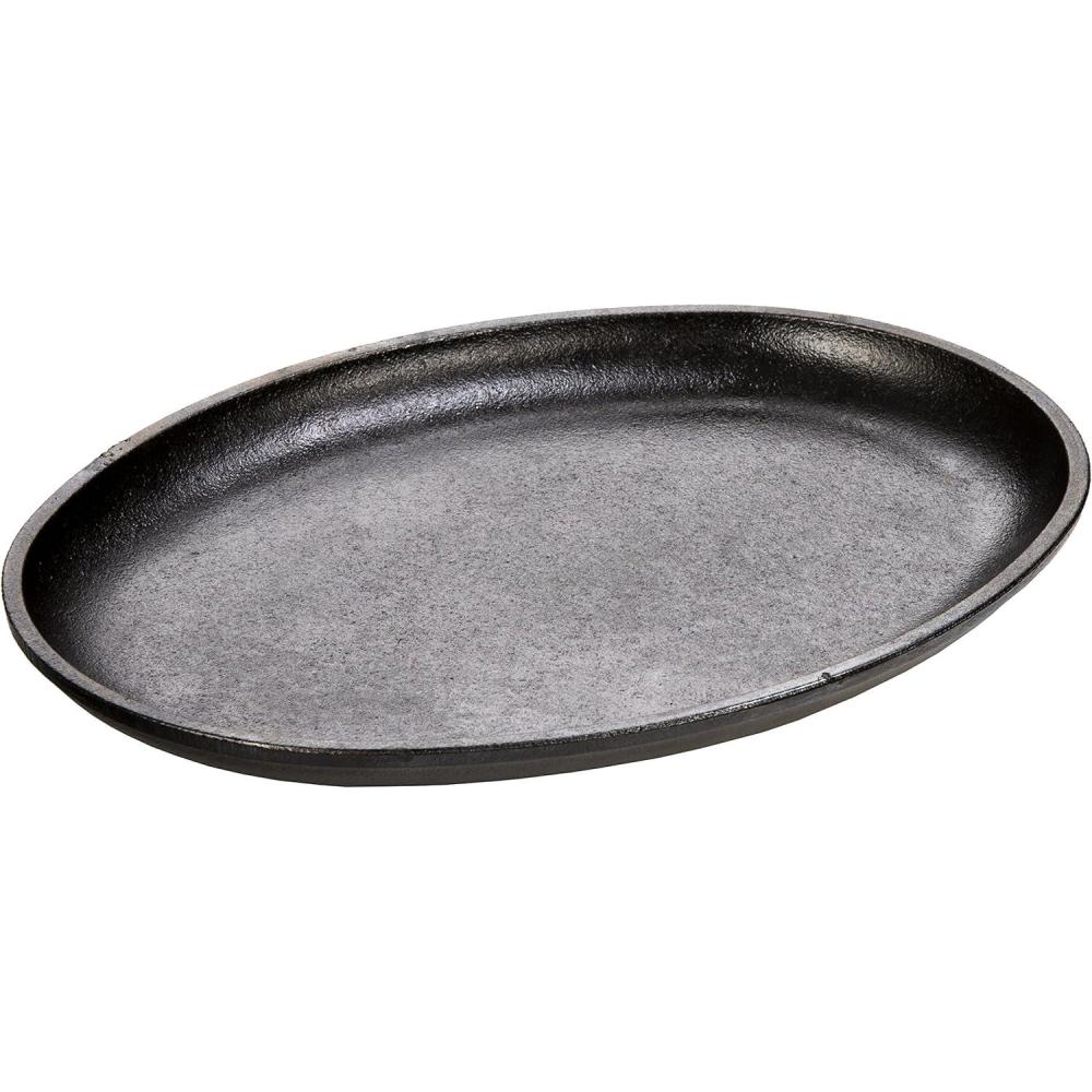 imageLodge Handleless Oval Serving Griddle 10 x 75 10 Black10