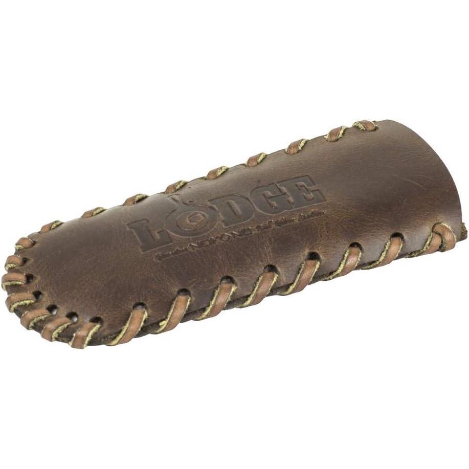 imageLodge Nokona Leather Hot Handle Holder  Premium Ball Glove Leather Hot Handle Holder Designed for Traditional Lodge Cast Iron Products  Reusable Heat Protection Up to 600  Brown58