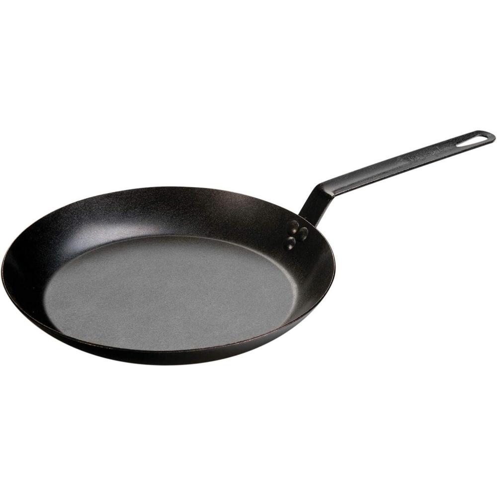 imageLodge PreSeasoned Carbon Steel Skillet  Use in the Oven on the Stove on the Grill or Over a Campfire  8 Inch12 Inch