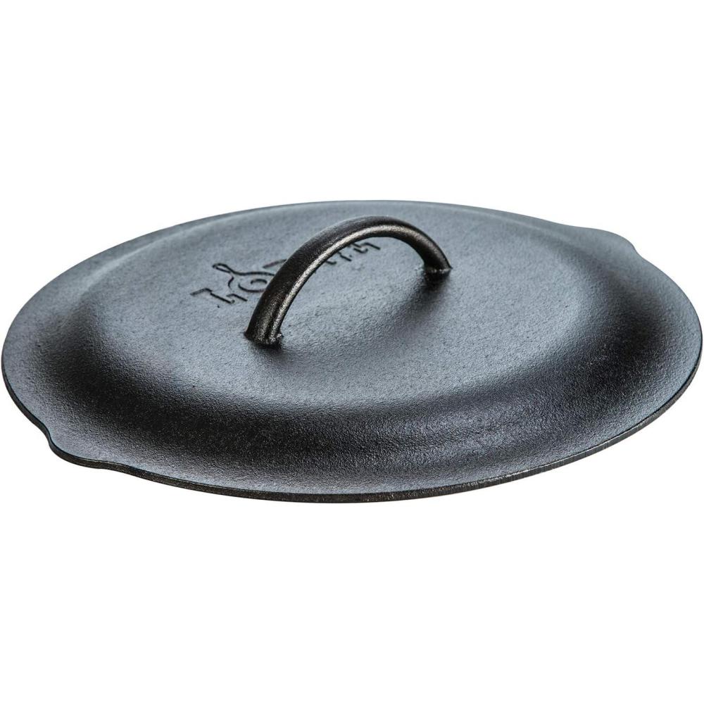 imageLodge PreSeasoned Cast Iron Lid  Cast Iron Lid for Skillet Grill Pan Griddle and Dutch Oven  8 Inch1325 Inch