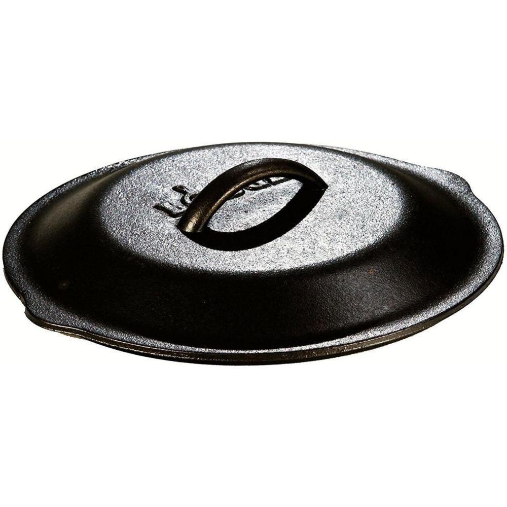 imageLodge PreSeasoned Cast Iron Lid  Cast Iron Lid for Skillet Grill Pan Griddle and Dutch Oven  8 Inch9 Inch