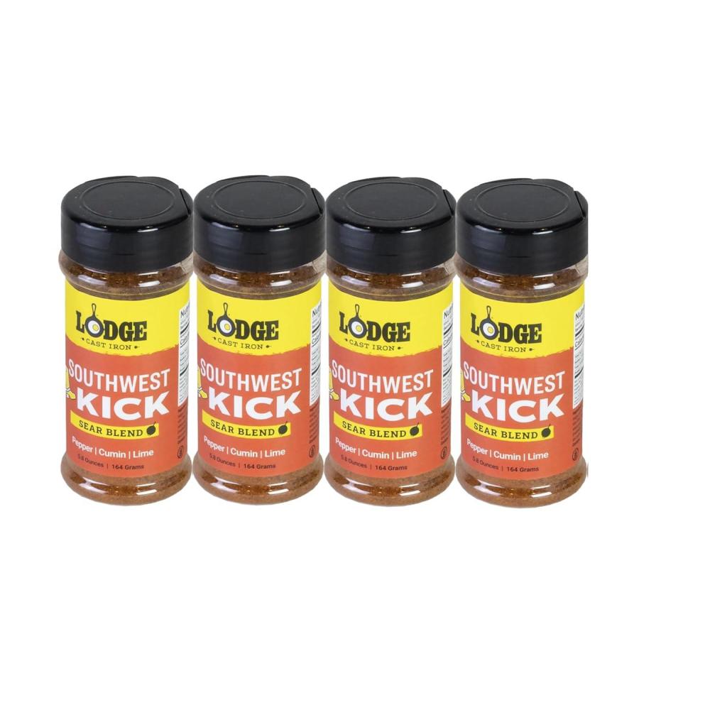 imageLodge Sear Blend  Made for Cast Iron Cooking  Use Over the Grill On the Stove or Even in the Oven NonGMO  58oz 4 Pack  Southwest Kick