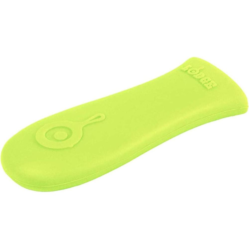 imageLodge Silicone Hot Handle Holder  Dishwasher Safe Hot Handle Holder Designed for Lodge Cast Iron Skillets 9 Inches wKeyhole Handle  Reusable Heat Protection Up to 500  RedGreen