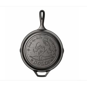 Lodge 10.25 Inch Dolly Parton Deck The Halls Cast Iron Skillet – Special Edition, Made in USA, Naturally Seasoned, Oven Safe, Grill & Campfire Ready
