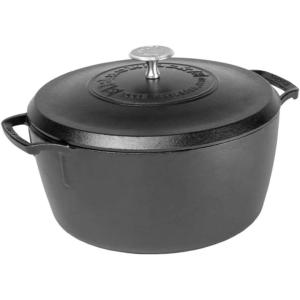 Lodge Blacklock 5.5 Qt Triple Seasoned Cast Iron Dutch Oven with Lid – Nonstick Finish – Premium Cookware
