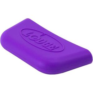 Lodge Bold Silicone Assist Handle Holder – Dishwasher Safe Hot Handle Holder Upgraded Design for Lodge Bold Products Only – Heat Protection Up to 450° – Fiery Orange(Vivid Purple)