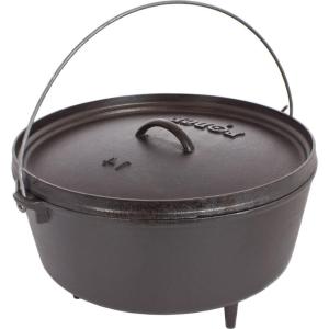 Lodge Boy Scouts of America Cast Iron Camp Dutch Oven, Pre-Seasoned, 6-Quart(10 Quart)