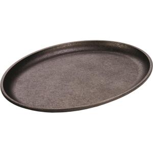 Lodge Cast Iron Oval Griddle, 13.375″ x 10″, 13.375″, Black(13.375″)