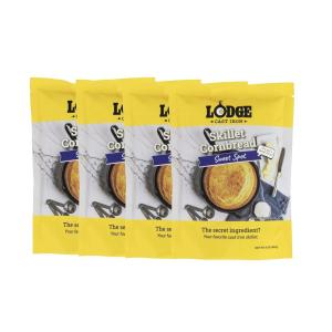 Lodge Cast Iron Skillet Cornbread – Easy to Bake 17.4 oz (4 Pack) – Sweet Spot