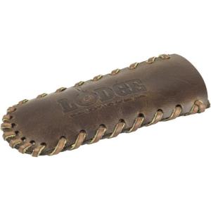 Lodge Nokona Leather Hot Handle Holder – Premium Ball Glove Leather Hot Handle Holder Designed for Traditional Lodge Cast Iron Products – Reusable Heat Protection Up to 600° – Brown(5.8)