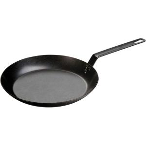 Lodge Pre-Seasoned Carbon Steel Skillet – Use in the Oven, on the Stove, on the Grill, or Over a Campfire – 8 Inch(12 Inch)