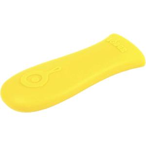Lodge Silicone Hot Handle Holder – Dishwasher Safe Hot Handle Holder Designed for Lodge Cast Iron Skillets 9 Inches+ w/Keyhole Handle – Reusable Heat Protection Up to 500° – Red(Yellow)