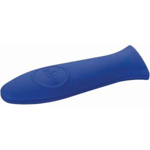 Lodge Silicone Hot Handle Holder – Dishwasher Safe Hot Handle Holder Designed for Lodge Cast Iron Skillets 9 Inches+ w/Keyhole Handle – Reusable Heat Protection Up to 500° – Red(Blue)