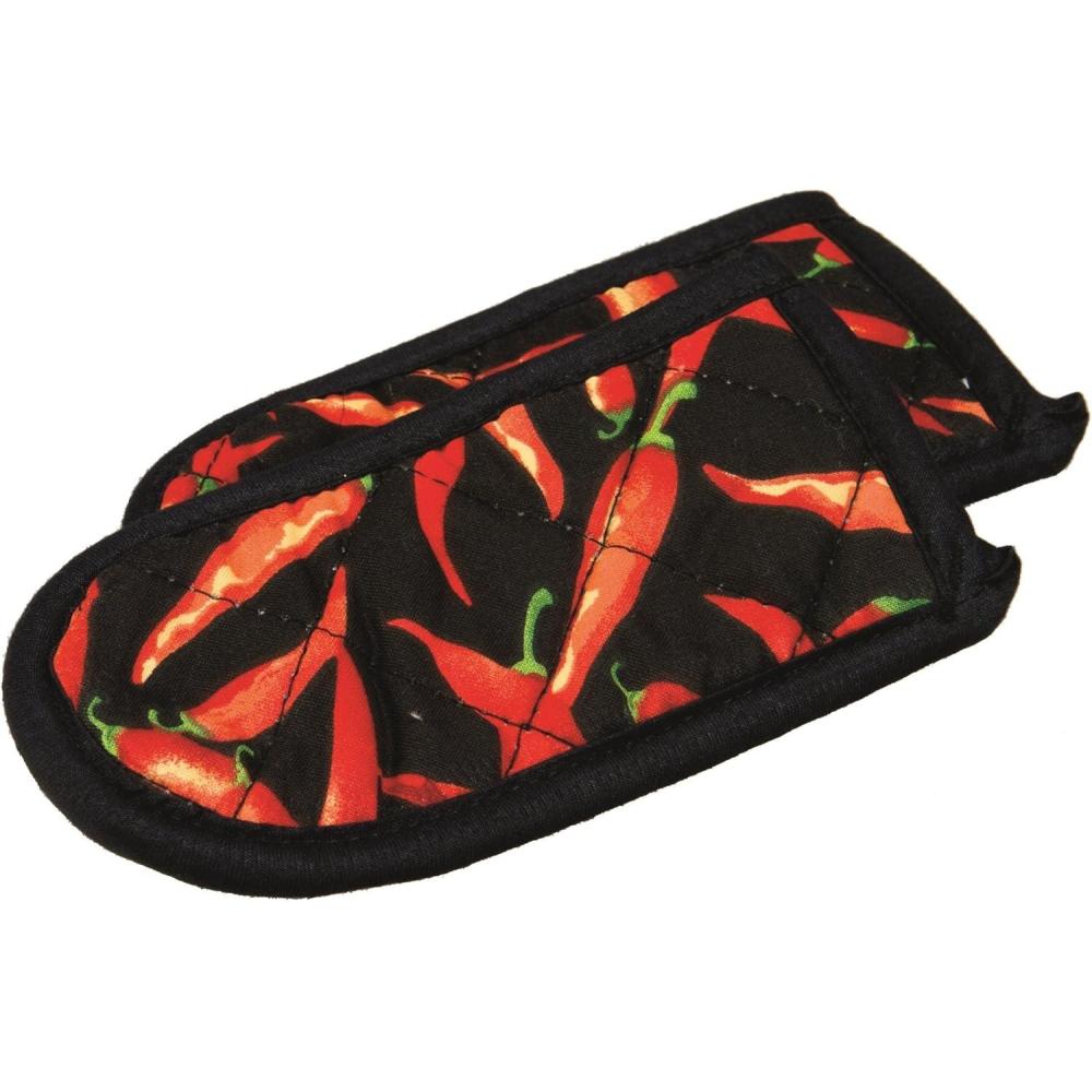 imageLodge Fabric Hot Handle Holder Pack of 2  Machine Washable Hot Handle Holder Designed for Traditional Lodge Cast Iron Products  Reusable Heat Protection Up to 350  Red Pepper