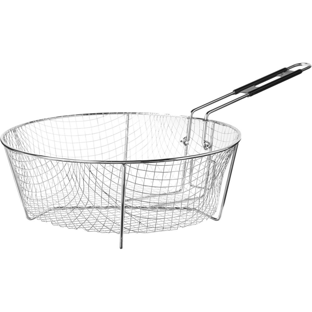 imageLodge Silver Deep Fry Basket  NickelPlated Steel Deep Fry Basket  115 Inch115 Inch
