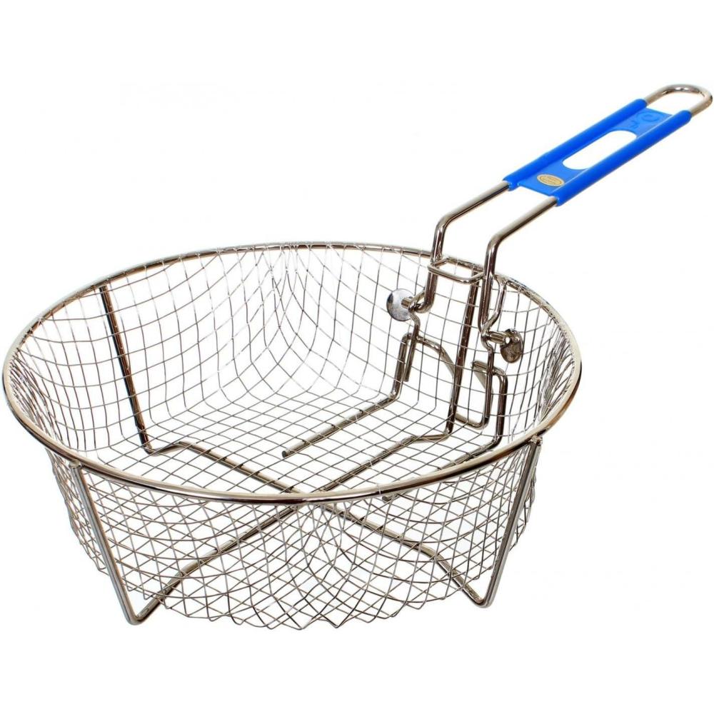 imageLodge Silver Deep Fry Basket  NickelPlated Steel Deep Fry Basket  115 Inch9 Inch