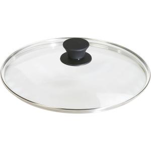 Lodge Round Tempered Glass Lid – Versatile Glass Lid for 15 Inch Skillets, Pans, and Dutch Ovens – Dishwasher Safe and Oven Safe up to 400° – 15 Inch(10.25 Inch)