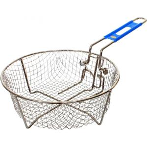 Lodge Silver Deep Fry Basket – Nickel-Plated Steel Deep Fry Basket – 11.5 Inch(9 Inch)